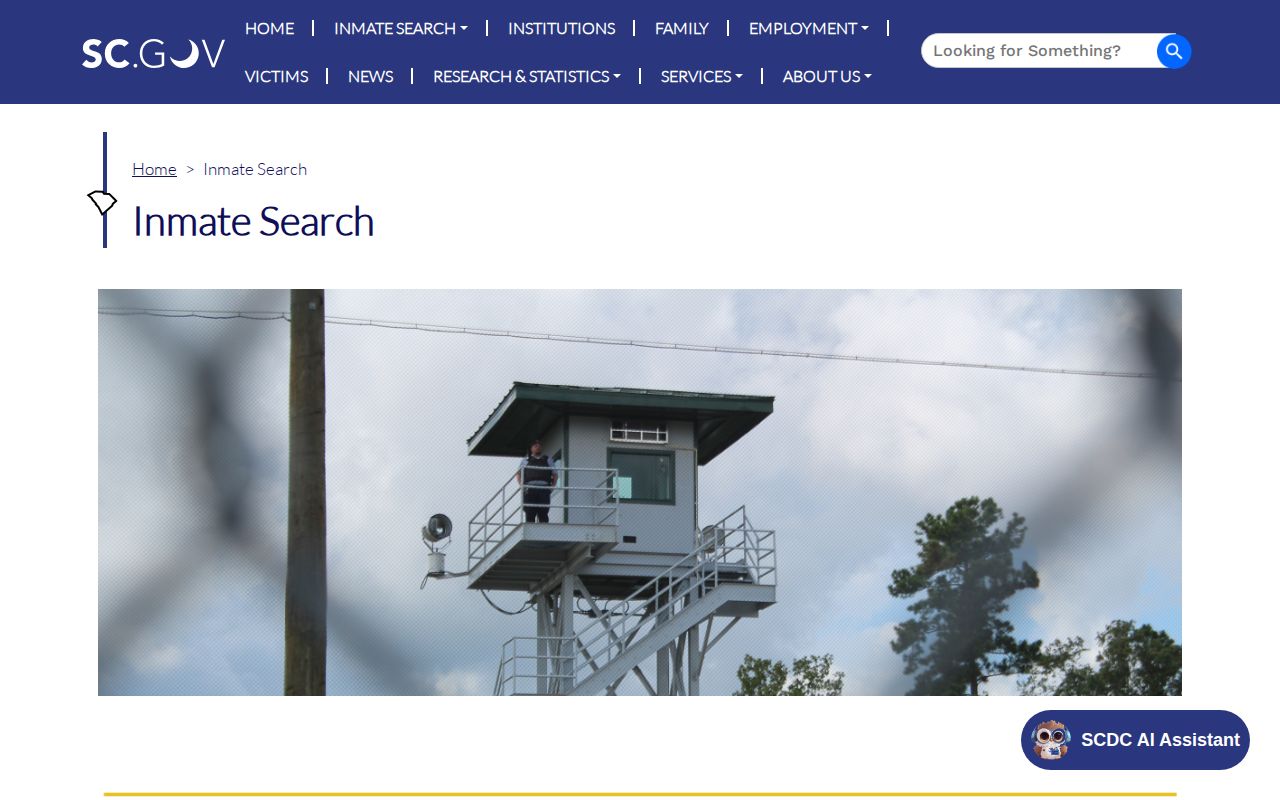 South Carolina Department of Corrections Berkeley County prisoner-record search